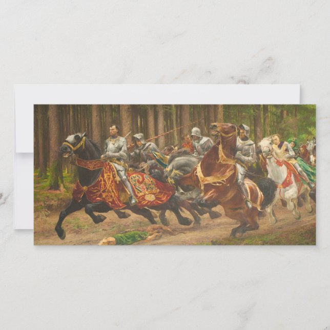 Flight of Charles the Bold on Horseback Card (Front)