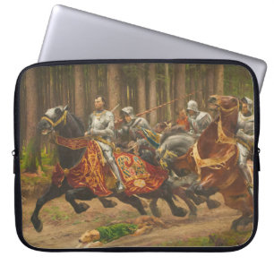 Flight of Charles the Bold on Horseback Laptop Sleeve