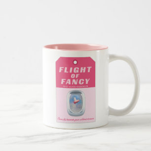 Flight of Fancy Baggage Tag Two-Tone Coffee Mug