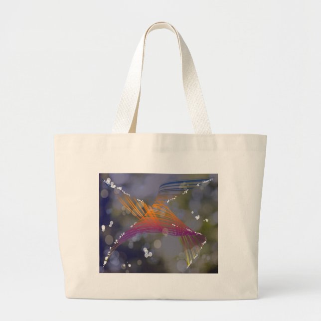 Flight of  Fancy Large Tote Bag (Front)