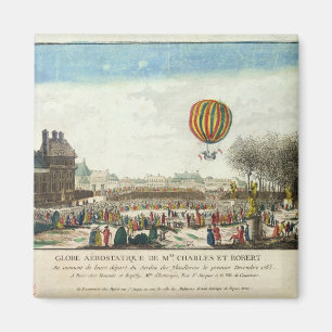 Flight of Jacques Charles and Nicholas Robert Magnet
