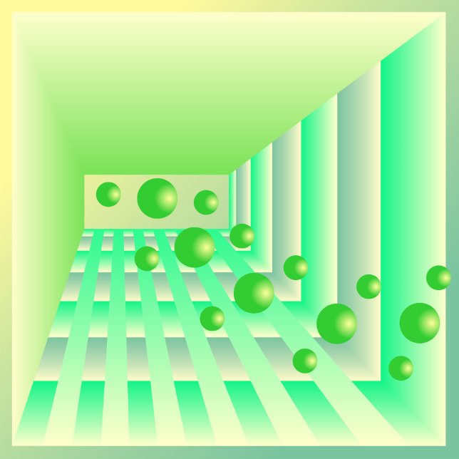 Flight of Limes Through a Peppermint Plaza Cushion (Creator Uploaded)