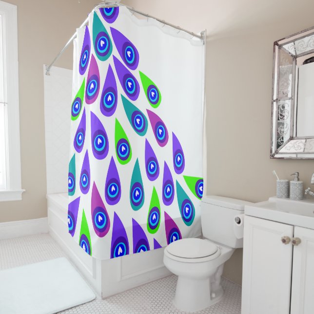 Flight of Royalty Shower Curtain (In Situ)