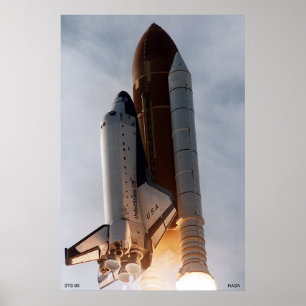 Flight of Space Shuttle - STS-80 Poster