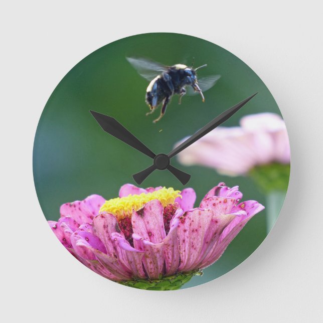 Flight of the Bumblebee Round Clock (Front)