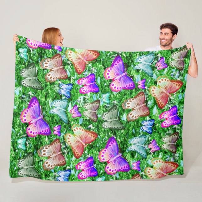 Flight Of The Butterflies, Fleece Blanket (In Situ)