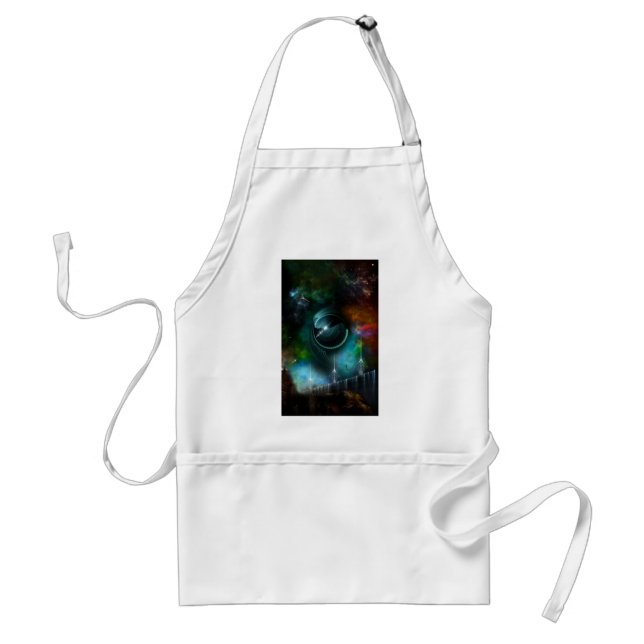 Flight Of The Corbius Fractal Art Standard Apron (Front)