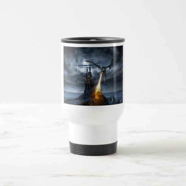 Flight Of The Dragon - Travel / Commuter Mug (Center)