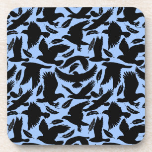 Flight of the Eagles black.w L Blue BG Coaster