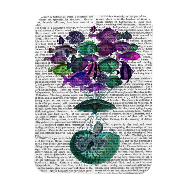 Flight Of The Fish Hot Air Balloon Magnet (Vertical)