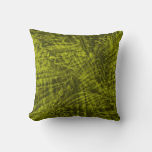 Flight of the green rosella abstract pillow