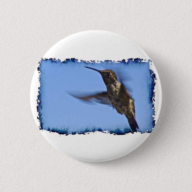 Flight of the Hummingbird 6 Cm Round Badge (Front)