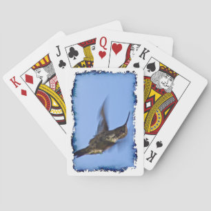 Flight of the Hummingbird White Edge Playing Cards