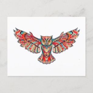 Flight of the owl postcard