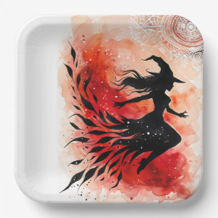 Flight Of The Scarlet Shadow Paper Plate