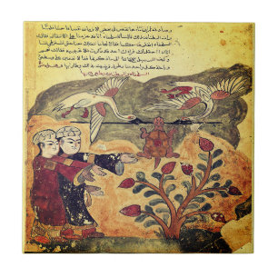 Flight of the Tortoise Indian Renaissance Fable Ceramic Tile
