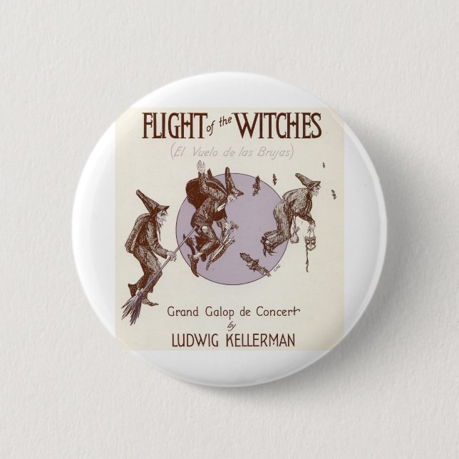 Flight of the Witches 6 Cm Round Badge (Front)