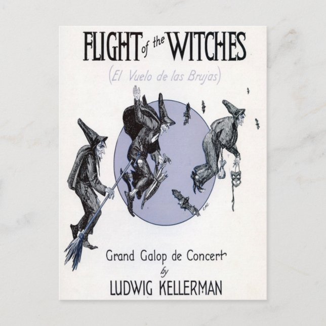 Flight of the Witches Postcard (Front)