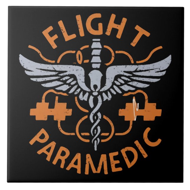 Flight paramedic ceramic tile (Front)