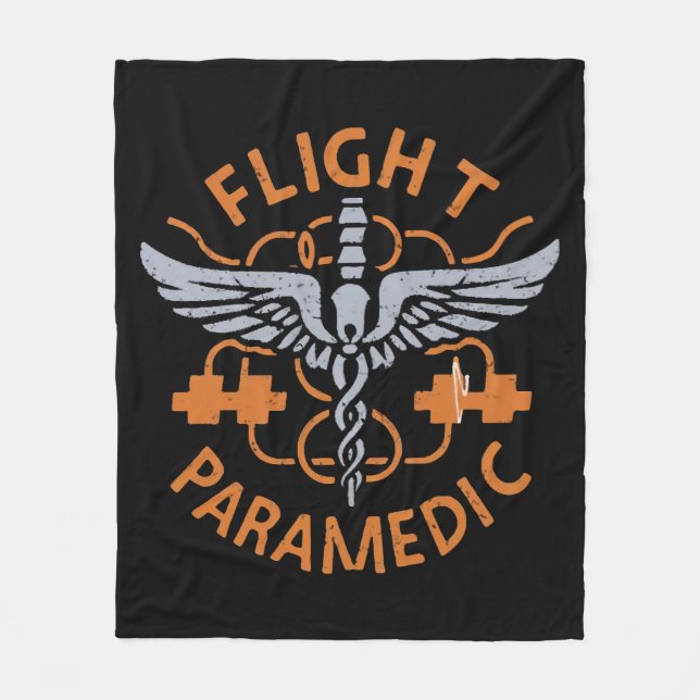 Flight paramedic fleece blanket (Front)