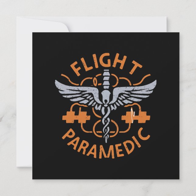 Flight paramedic invitation (Back)