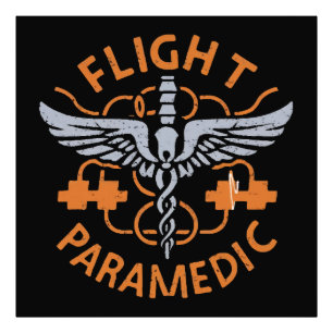 Flight paramedic photo print