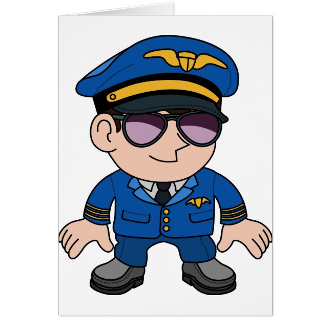 Flight pilot in sunglasses (Front)