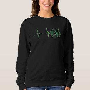 Flight Radar Heartbeat Ekg Pulse Air Traffic Contr Sweatshirt