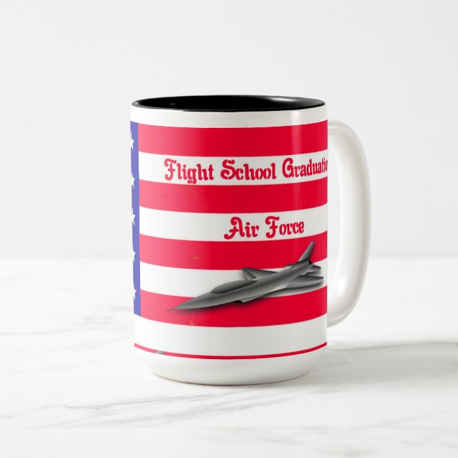 Flight School Graduation Mug Air Force (Front Right)