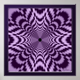 Flight Through a Curved Space Poster