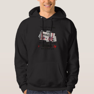 Flight Ticket Irving Girl from Irving Boarding Pa Hoodie