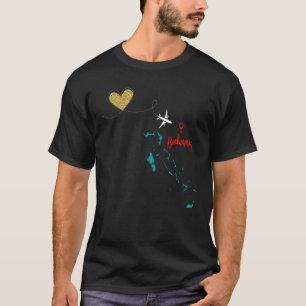 Flight Travel Bahamas Caribe Theme Family Friends T-Shirt