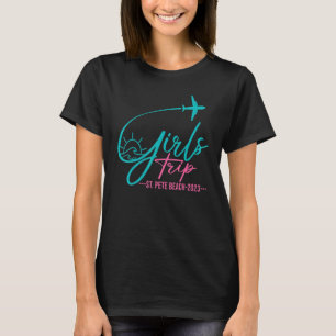 Flight Travel St Pete Beach Florida Matching Girls T-Shirt