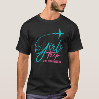 Flight Travel Vero Beach Florida Matching Girls Tr T-Shirt