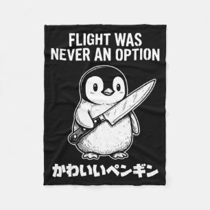 Flight was never an option fleece blanket