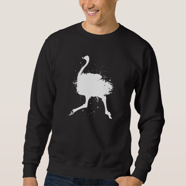 Flightless Bird Ornithology - Wildife Emu Ostrich Sweatshirt (Front)