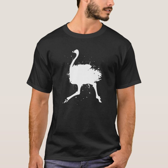 Flightless Bird Ornithology - Wildife Emu Ostrich T-Shirt (Front)