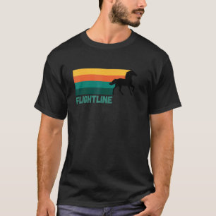 Flightline Black Thoroughbred Racing Del Mar Sa T-Shirt