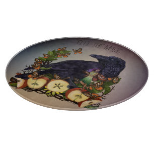 Flights of Fantasy Raven Faery Art Cutting Board