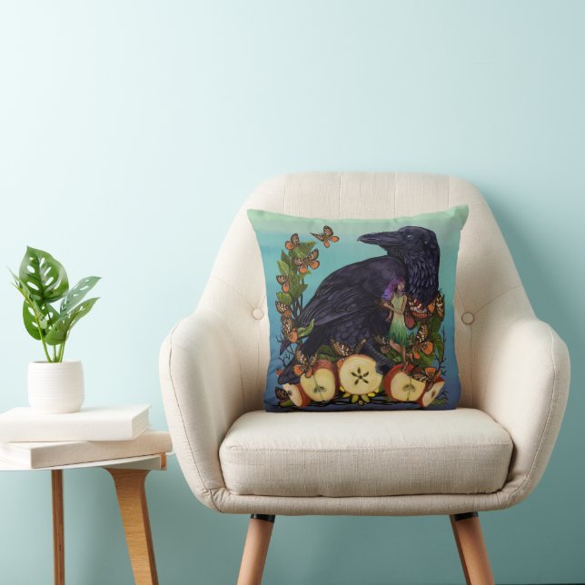 Flights of Fantasy Raven Faery  Cushion (Chair)