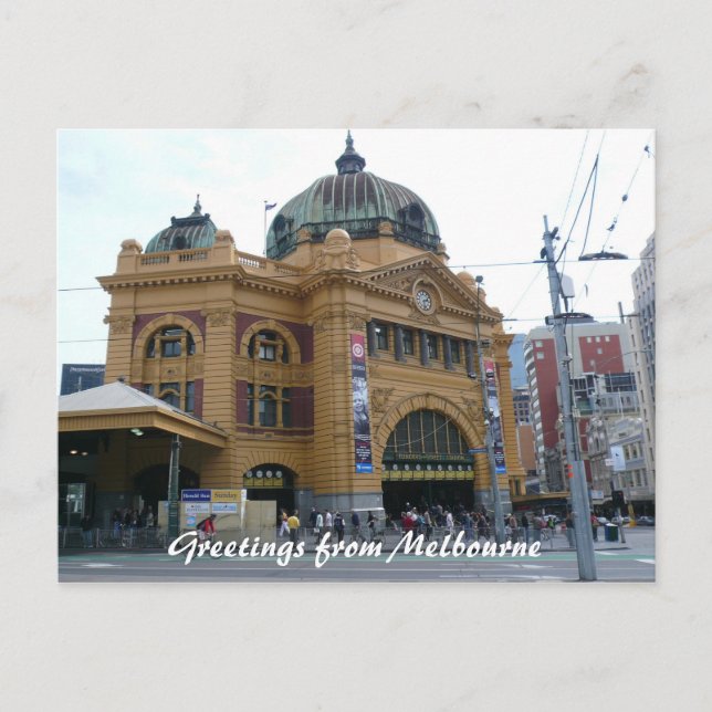 flinders st station postcard (Front)