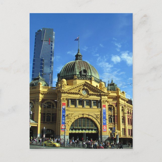 flinders station eureka postcard (Front)