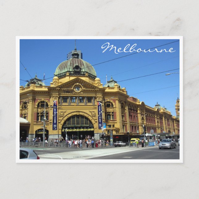 flinders stations melb postcard (Front)
