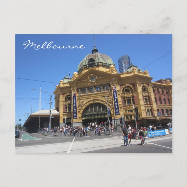 flinders street angle postcard (Front)