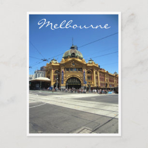 flinders street crossing postcard