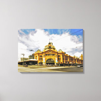 Flinder's Street Station 24" x 16" Canvas Print