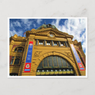flinders street station postcard