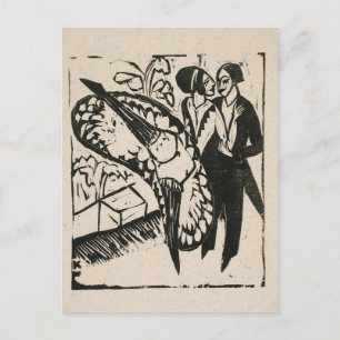 Fling Dancers, Kirchner Postcard