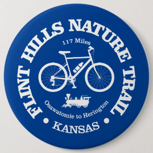 Flint Hills Nature Trail (cycling) 6 Cm Round Badge