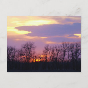 Flint Hills sunset Postcard